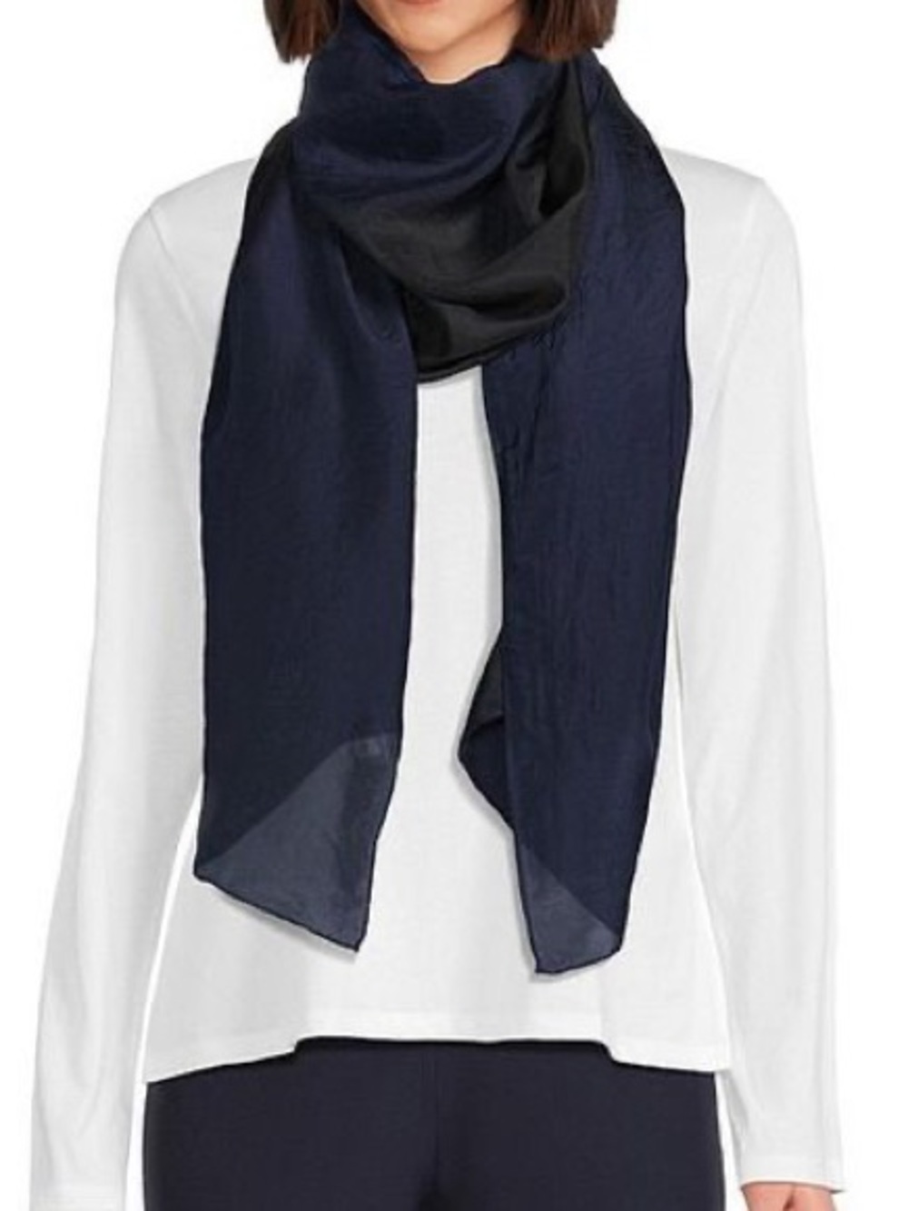 Eileen Fisher Silk Scarf Midnight